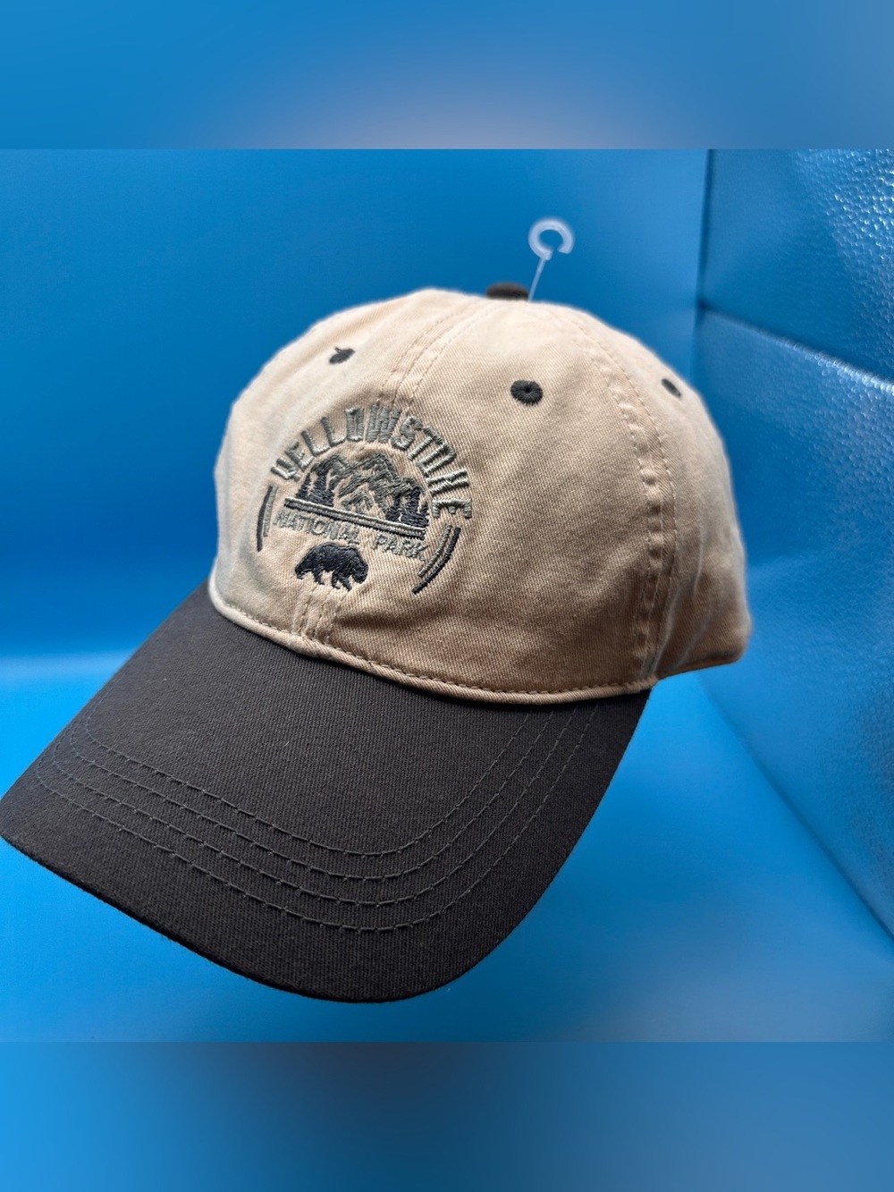 Prairie Mountain Yellowstone National Park Bear Hat Adjustable Baseball Cap